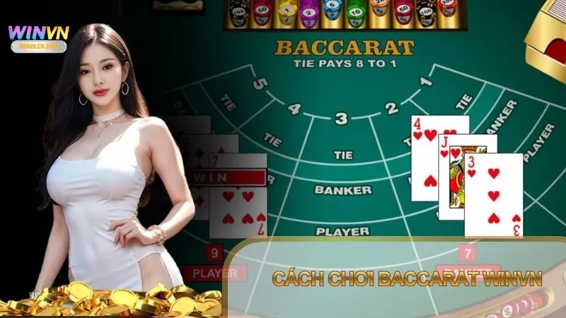 Cách chơi Baccarat Winvn giúp người mới hiểu cách so sánh điểm giữa Player và Banker trước khi đặt cược.