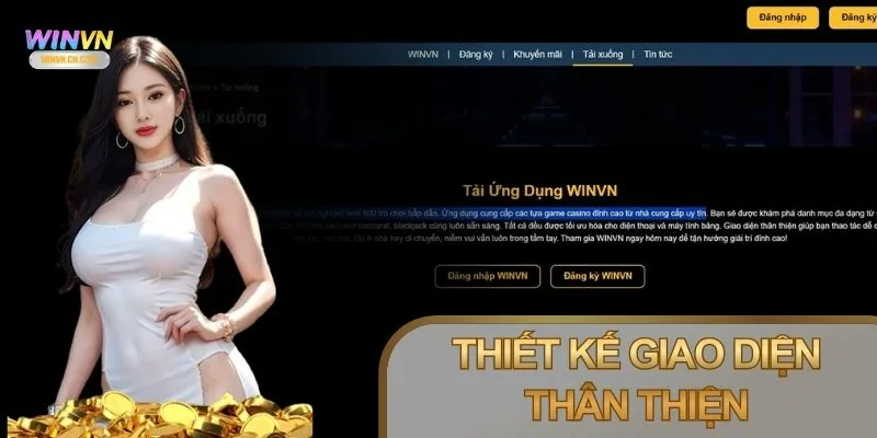 Winvn thiết kế hiện đại với tone cam, viền đen tinh tế